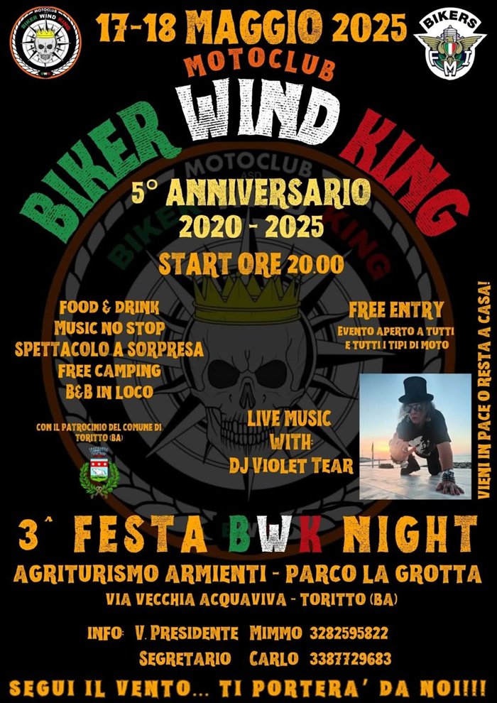 3 FESTA BIKER WIND KING