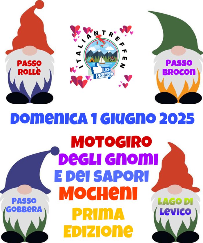 Motogiro degli gnomi e sapori mocheni prima edizione 