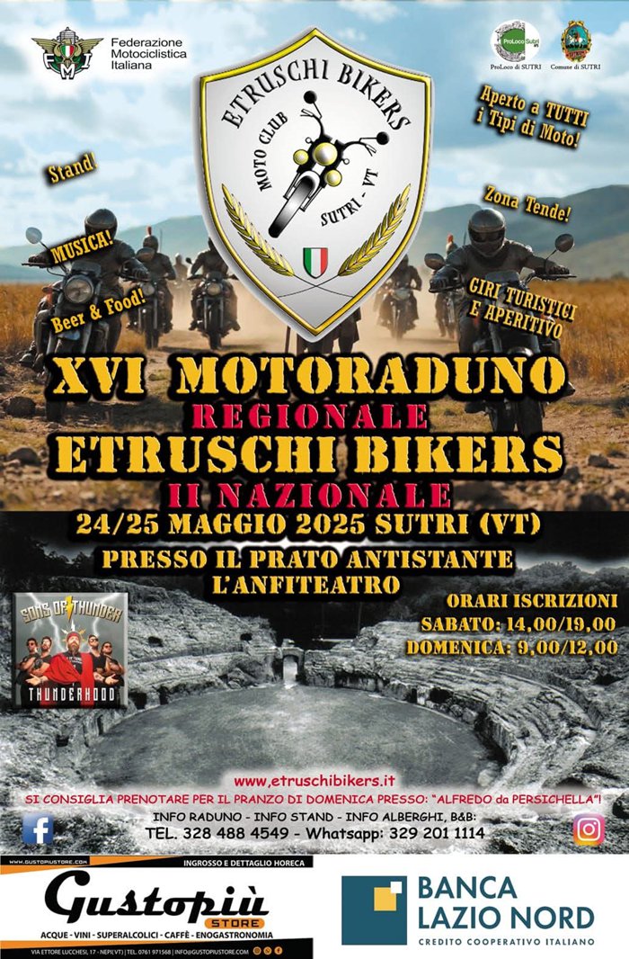 XVI Motoraduno Etruschi Bikers