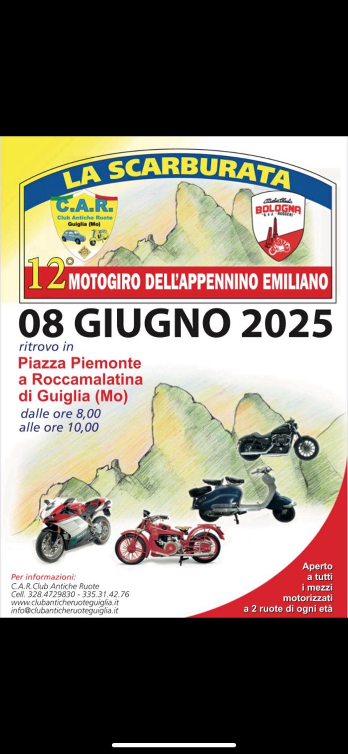 LA SCARBURATA 2025 – 12° Motogiro dell'Appennino Emiliano