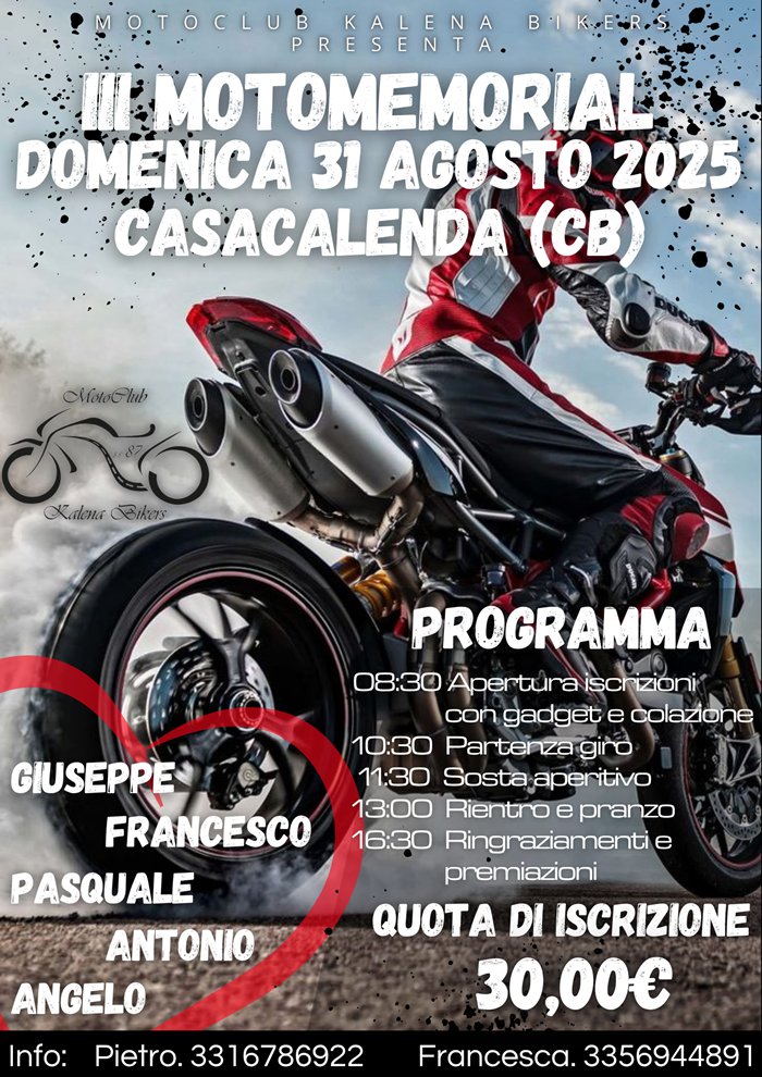 3° Motomemorial Kalena Bikers 