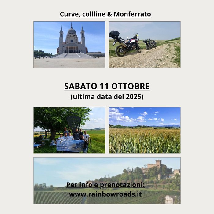 Curve, colline e Monferrato 