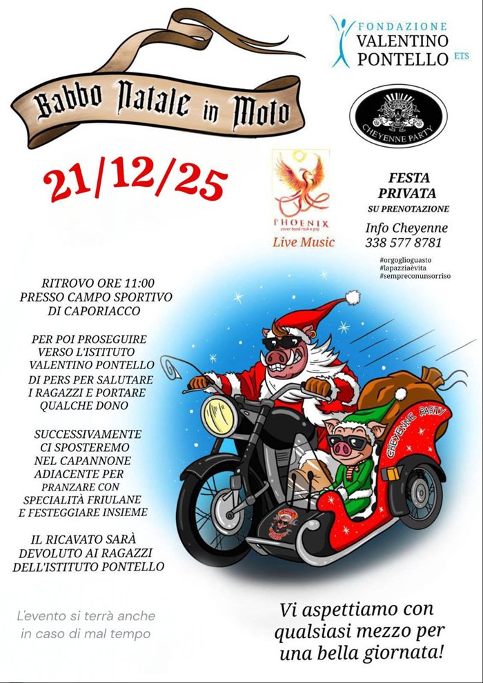 BABBO NATALE IN MOTO
