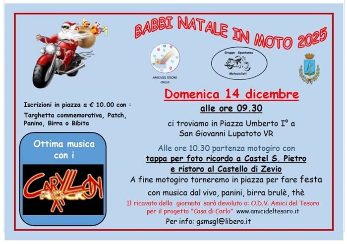 BABBO NATALE IN MOTO