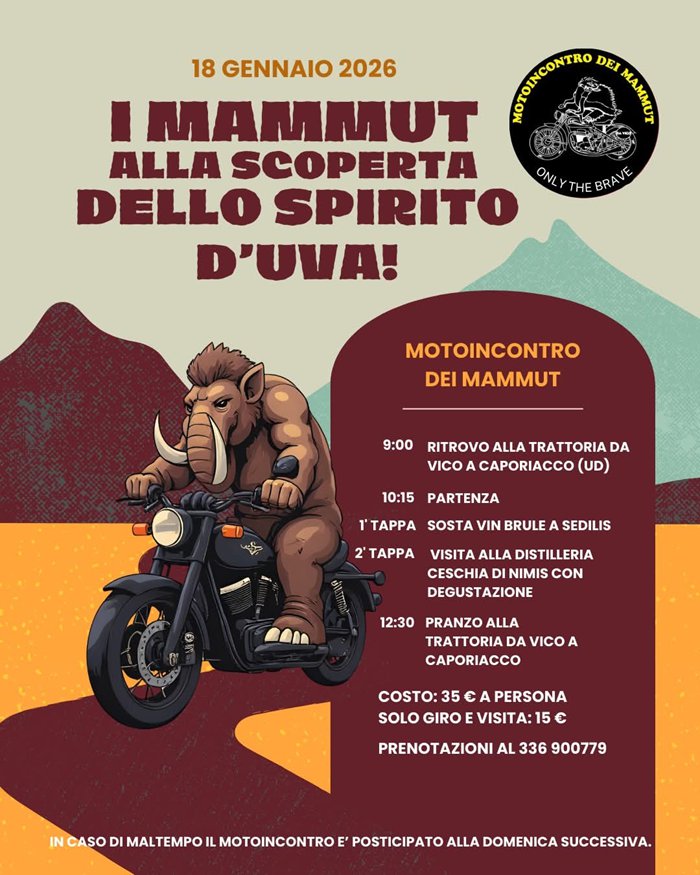 MOTO INCONTRO DEI MAMMUT 