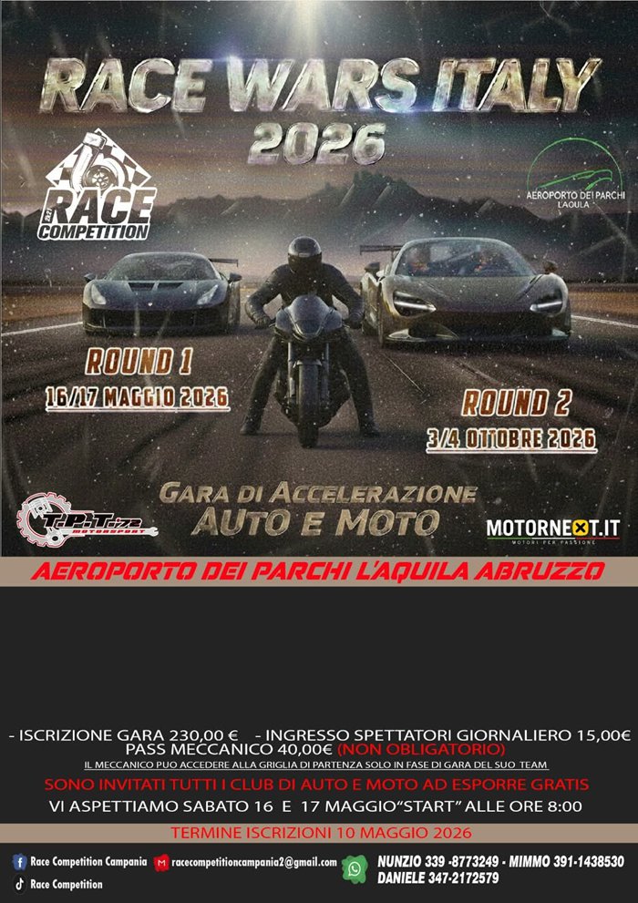 Race Wars Italy Round1 2026