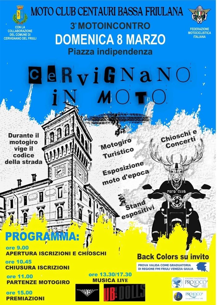 CERVIGNANO IN MOTO