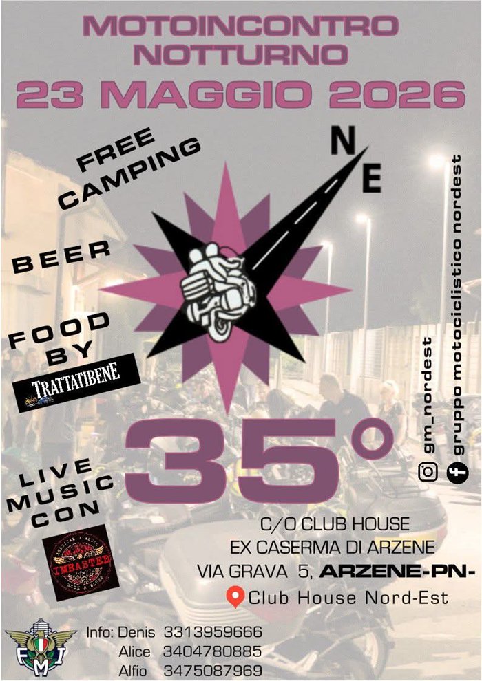 MOTO INCONTRO NOTTURNO DEL NORD EST