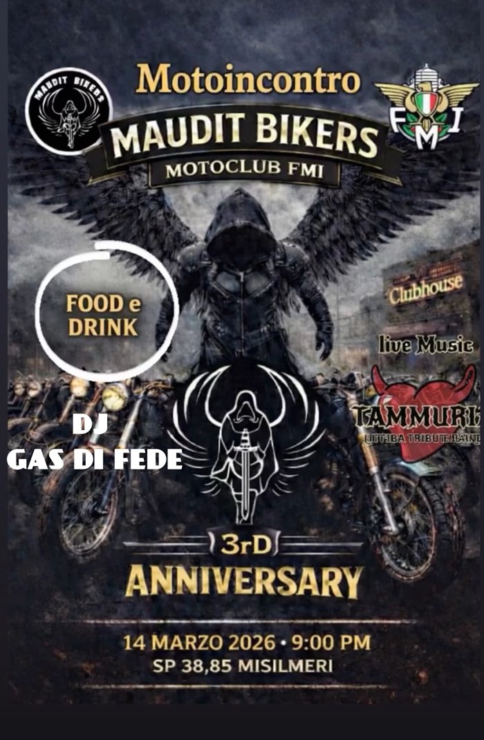 Maudit Bikers 3 rd  anniversary