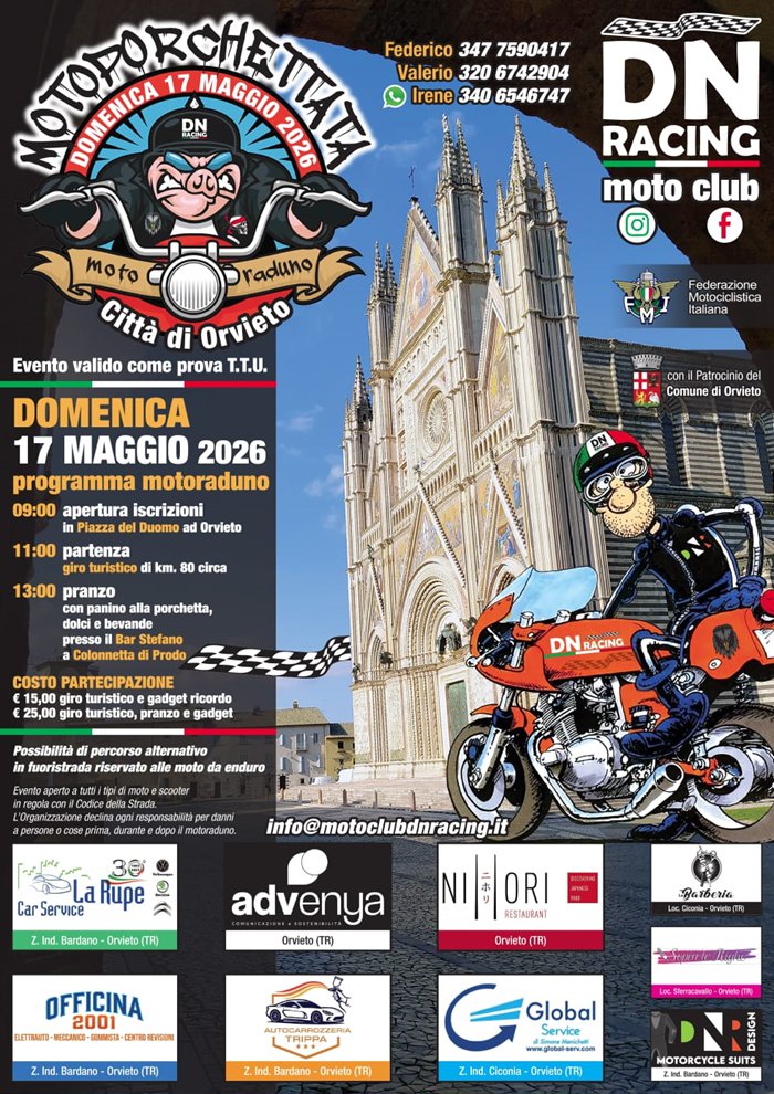 MOTOPORCHETTATA Motoraduno Città di Orvieto 