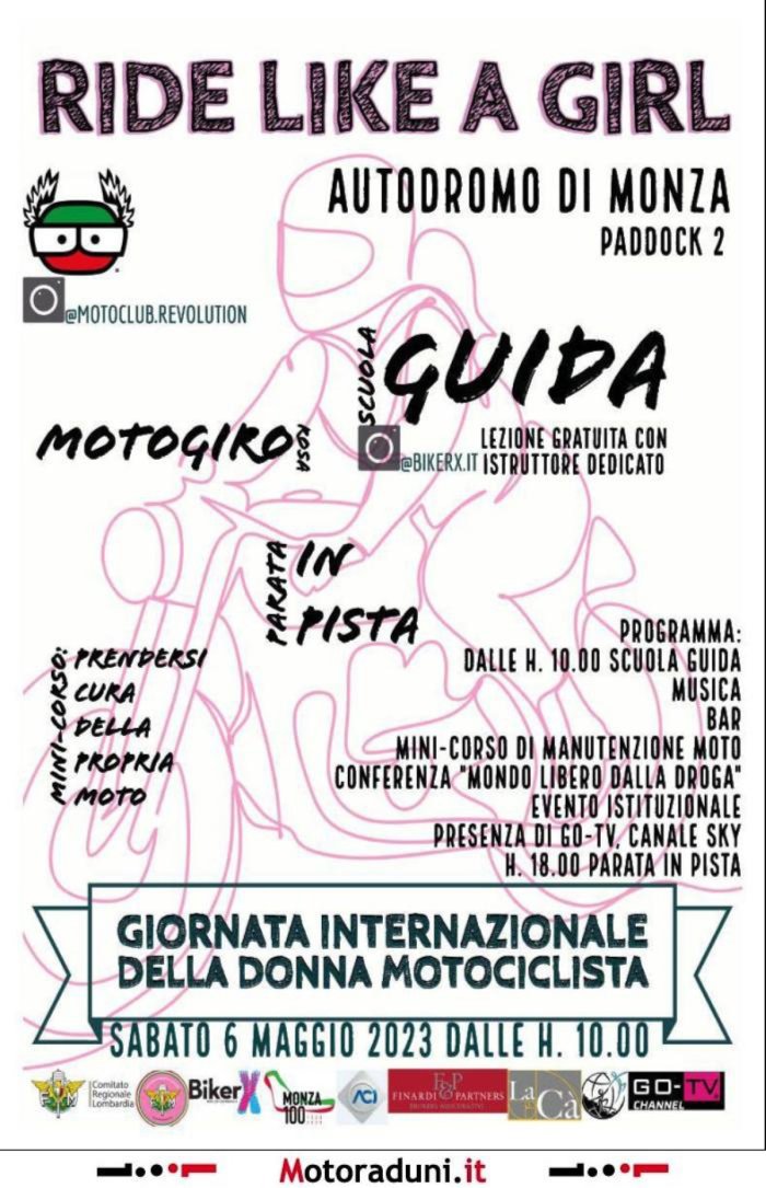 GIORNATA MONDIALE DONNA MOTOCICLISTA