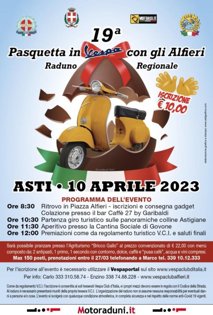 19^ PASQUETTA IN VESPA CON GLI ALFIERI