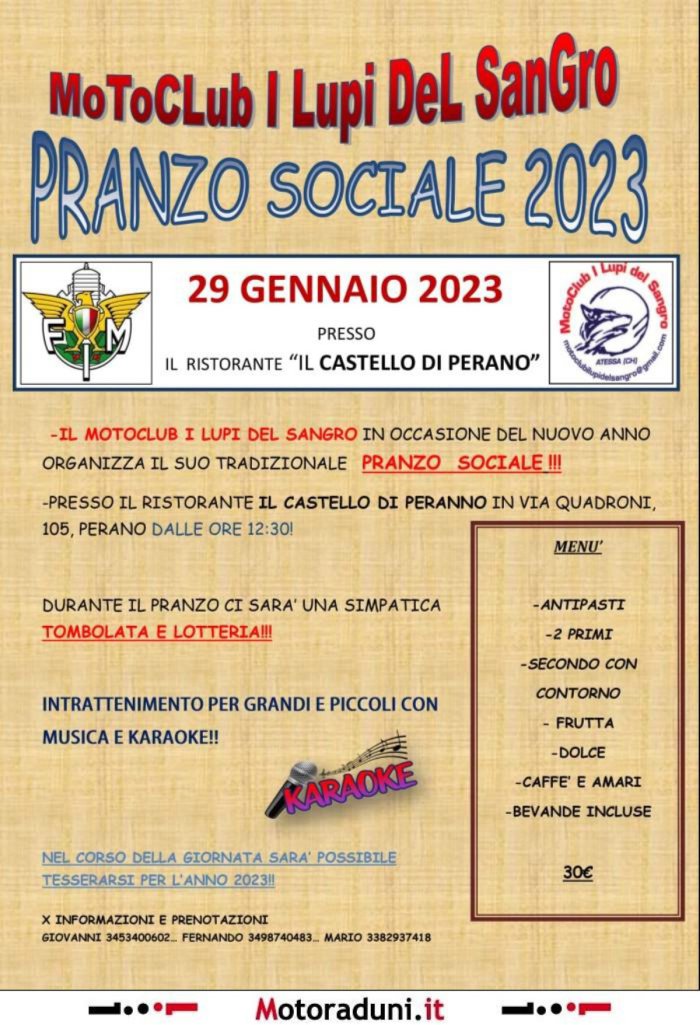 PRANZO SOCIALE