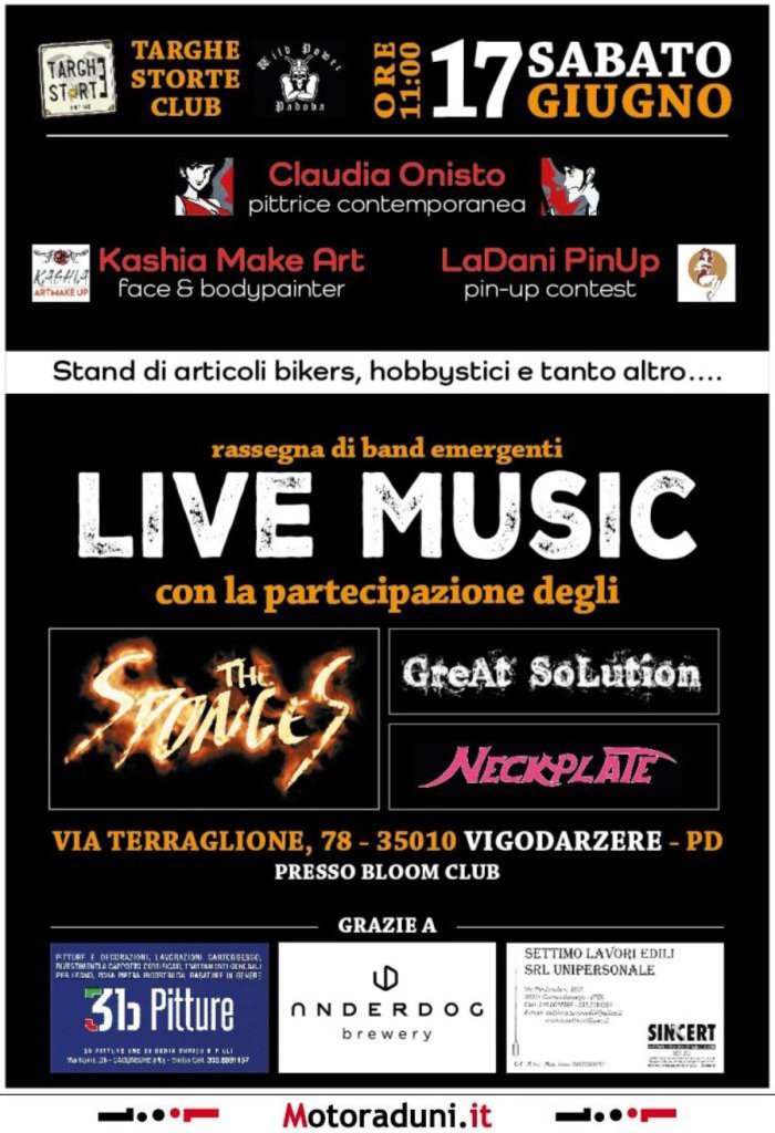 9° MOTO MUSIC PARTY TARGHE STORTE