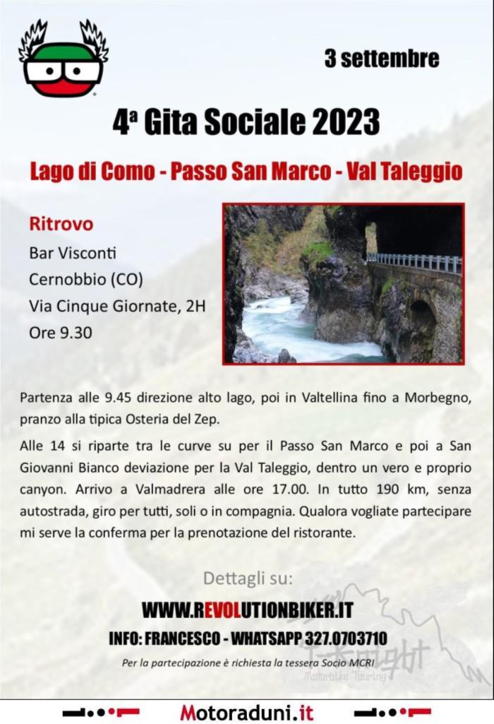 GITA SOCIALE PASSO SAN MARCO