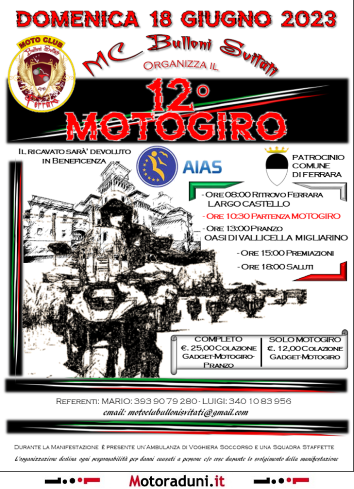 12° MOTOGIRO MC BULLONI SVITATI FERRARA